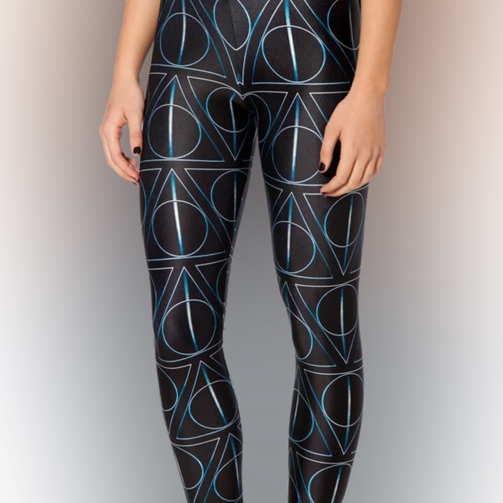 BlackMilk x Harry Potter Deathly Hallows Leggings - Large - RARE VVHTF